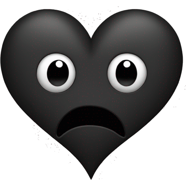 black heart broken emoji