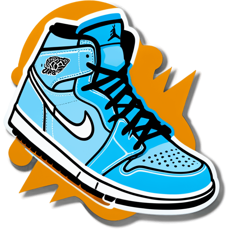 Light Blue Jordan Shoes  emoji