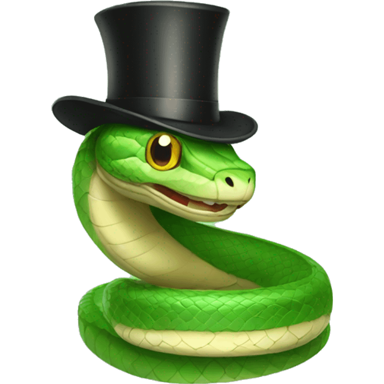 snake with tophat emoji