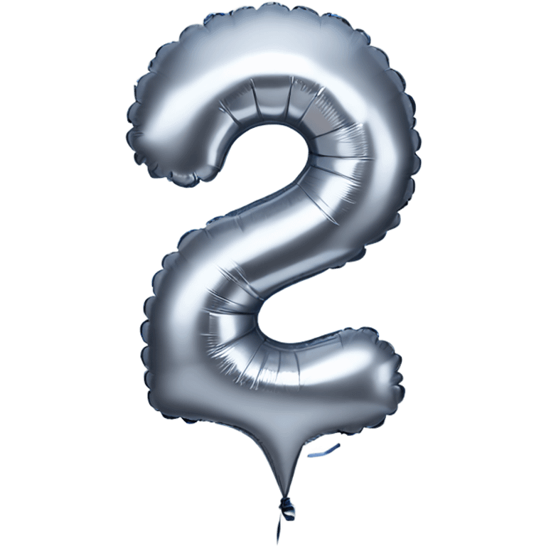 Number 7 balloon silver emoji