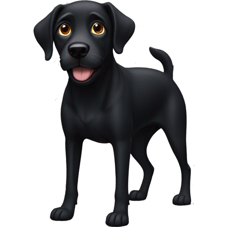 A Black dog  emoji