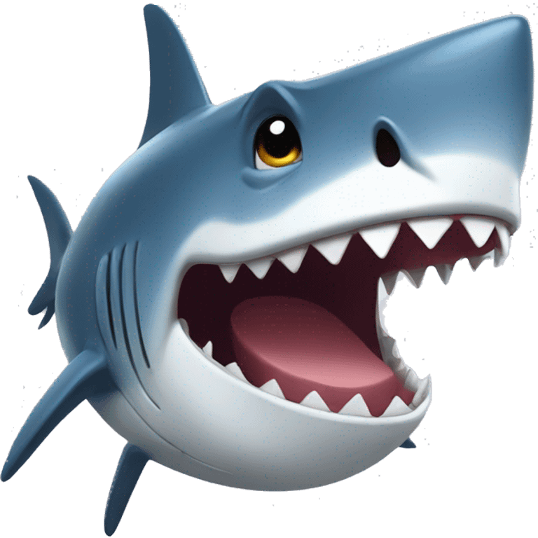 acting shark emoji