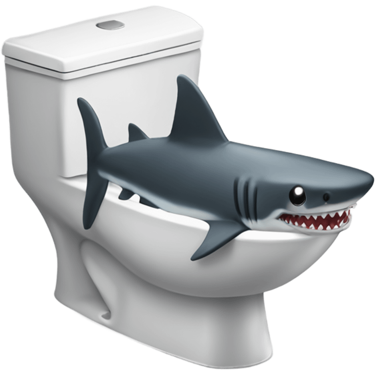 Skibidi toilet shark peeing in the bathtub emoji