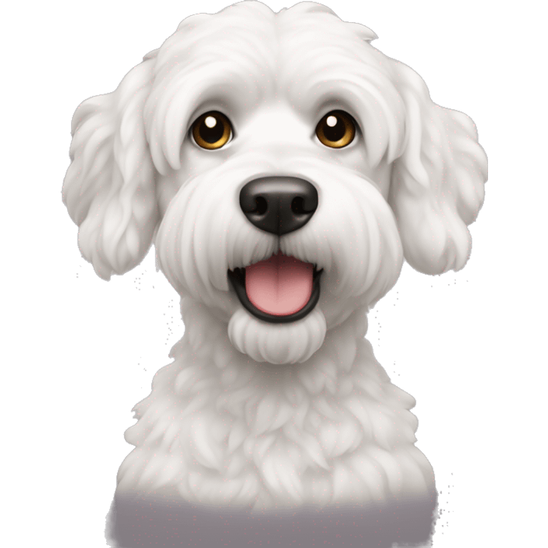 caniche moyen blanc emoji