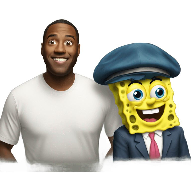 SpongeBob with Gary emoji