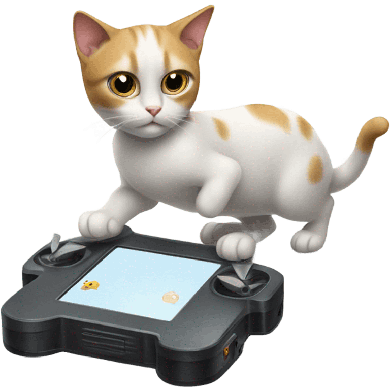 Cat with drone  emoji