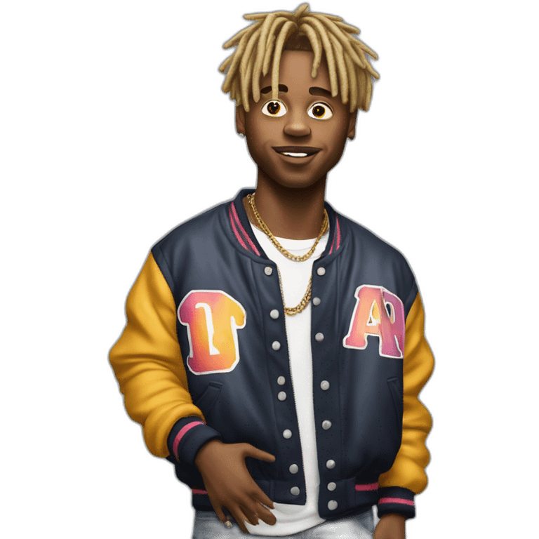 Juice wrld le rappeur américain décédé en 2019 en format réaliste emoji