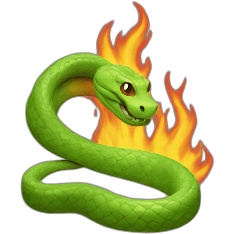 snake-fire emoji