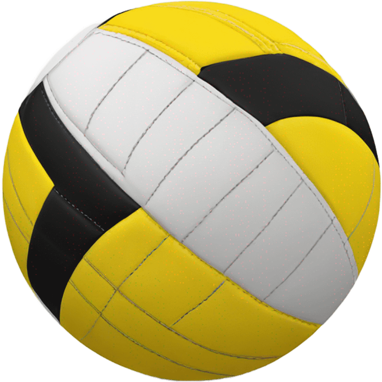 realistic yellow volleyball emoji