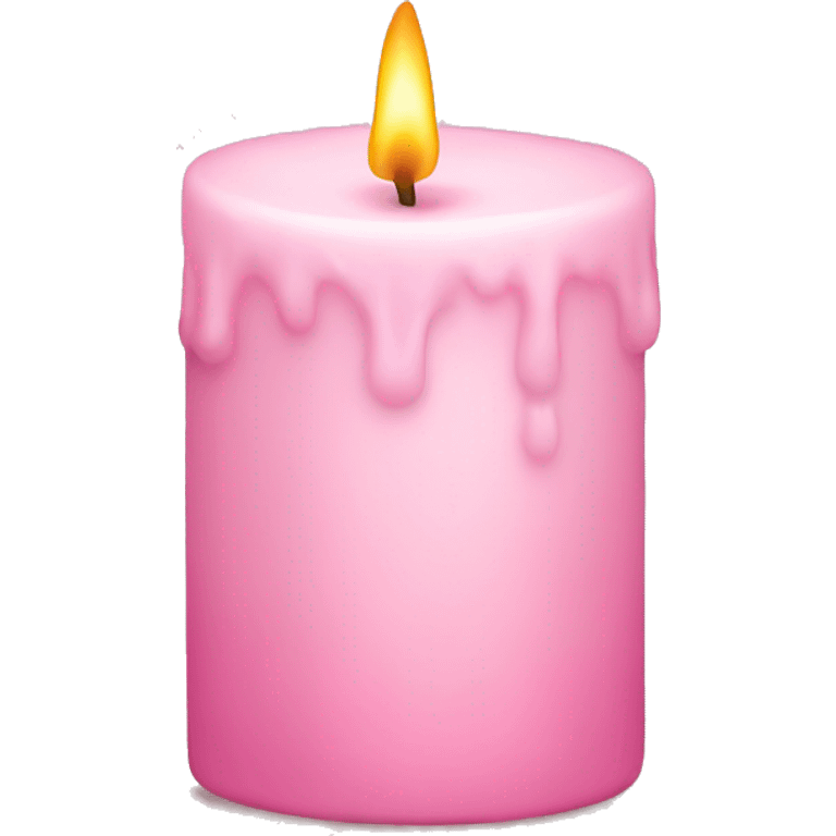 Light pink candle emoji