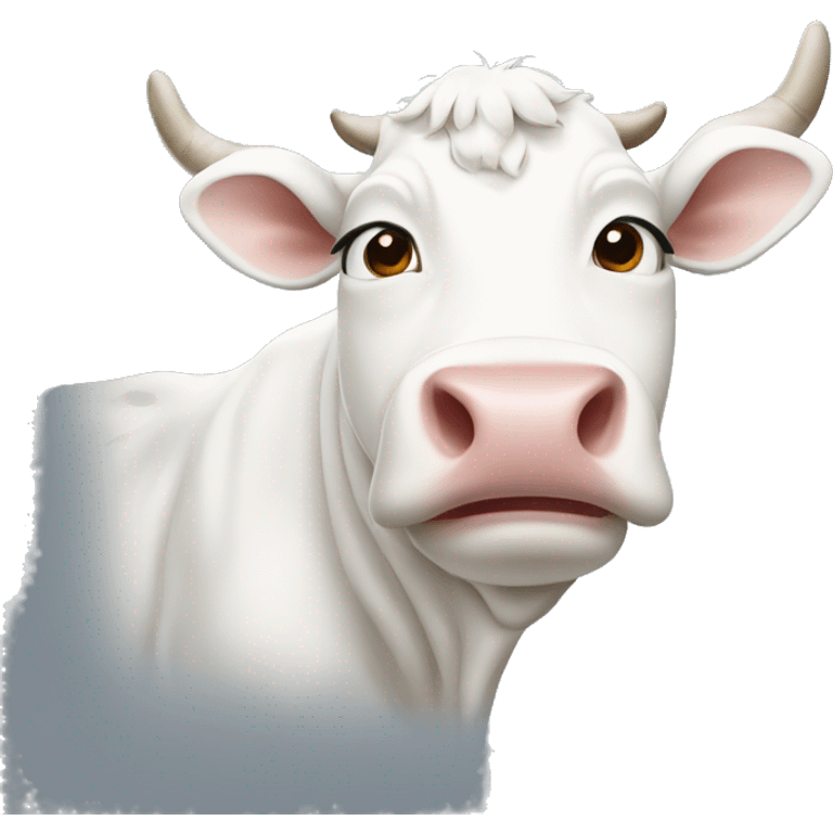 White cow emoji