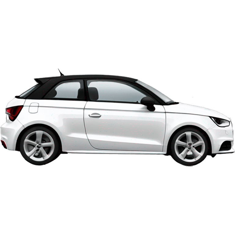 White Audi a1 emoji