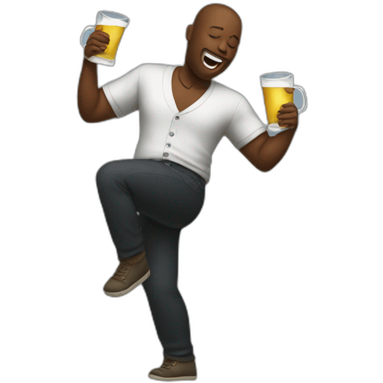 dancing while heavy drinking emoji