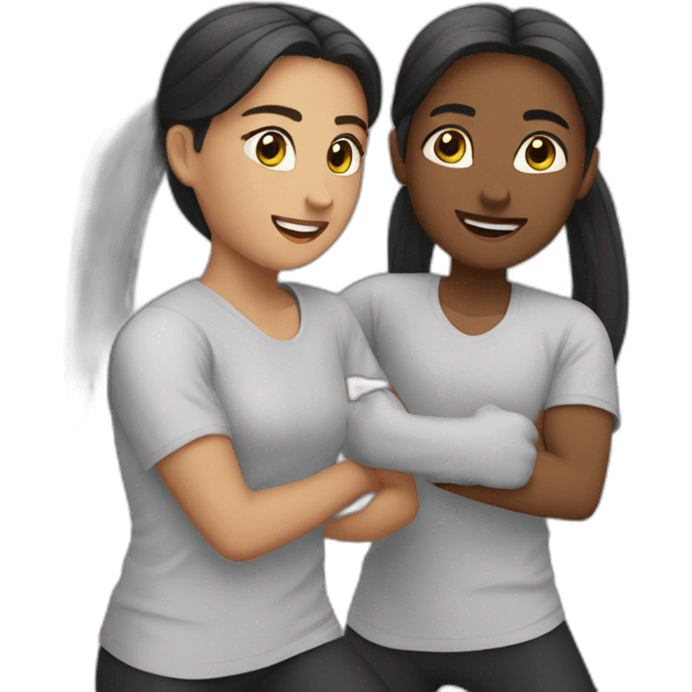 couple training together emoji