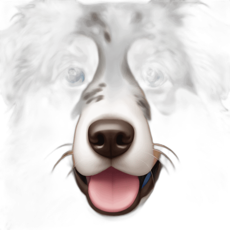 Australian shepherd with blue eyes emoji