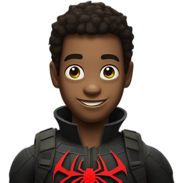 Shrek like miles morales emoji