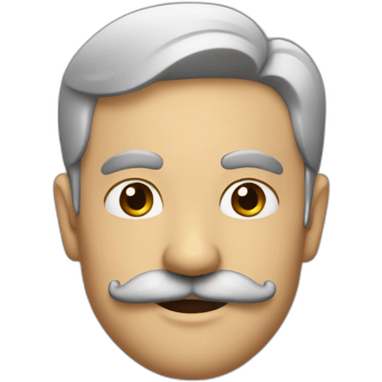 papi avec petite moustache emoji