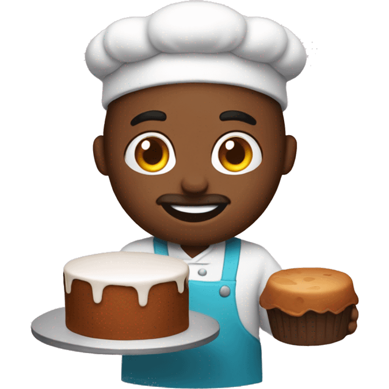 baker and cake emoji