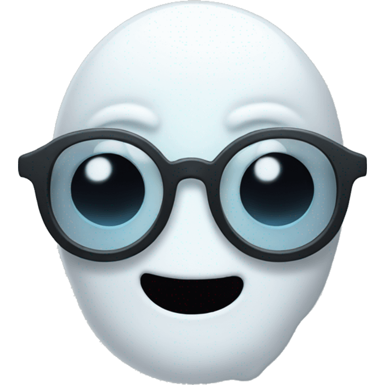 ghost with glasses  emoji