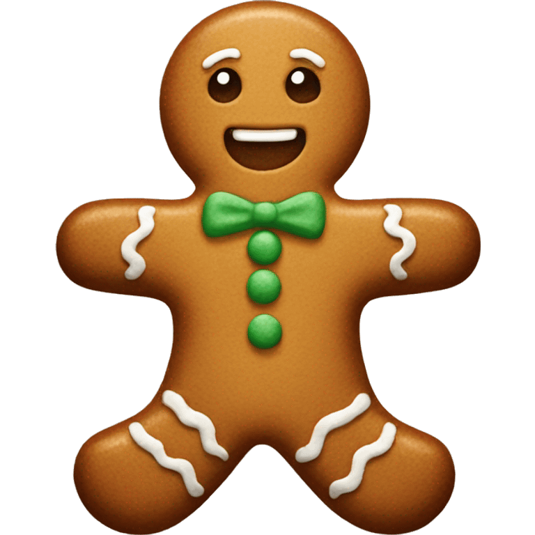 Gingerbread man emoji