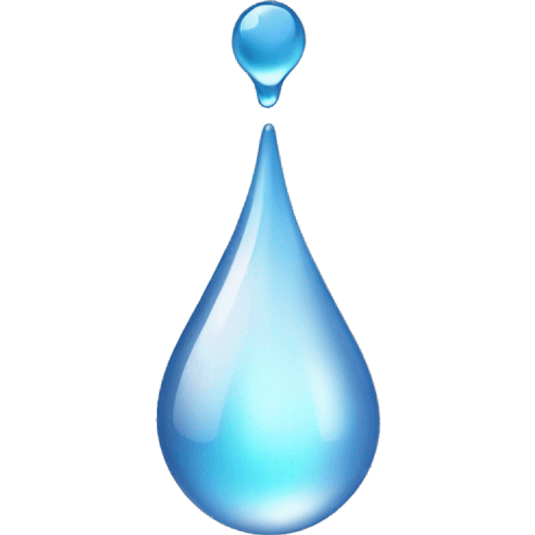 A glass dropper with a glistening droplet emoji