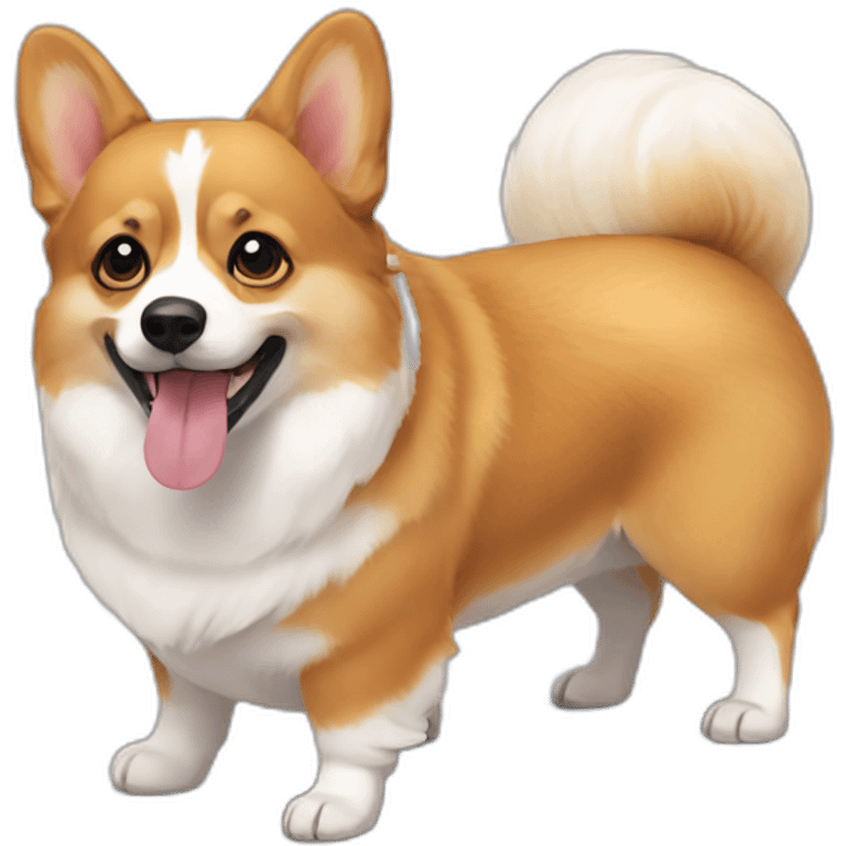 Corgi and Pomeranian emoji