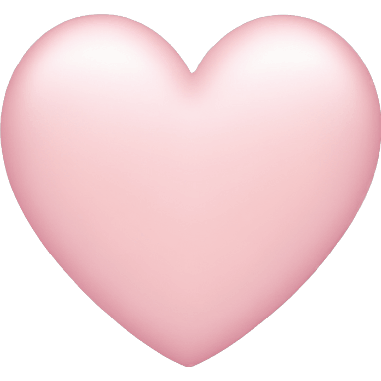 Light pink heart emoji