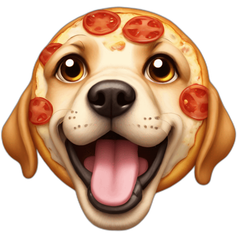 pizza face dog emoji