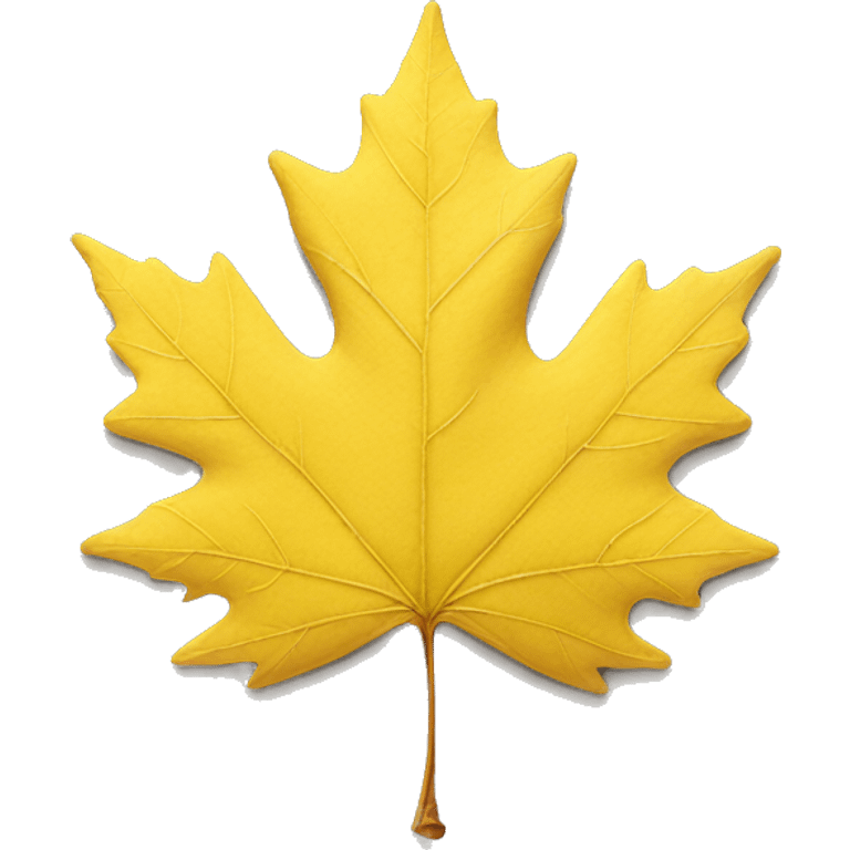 One yellow maple leaf emoji