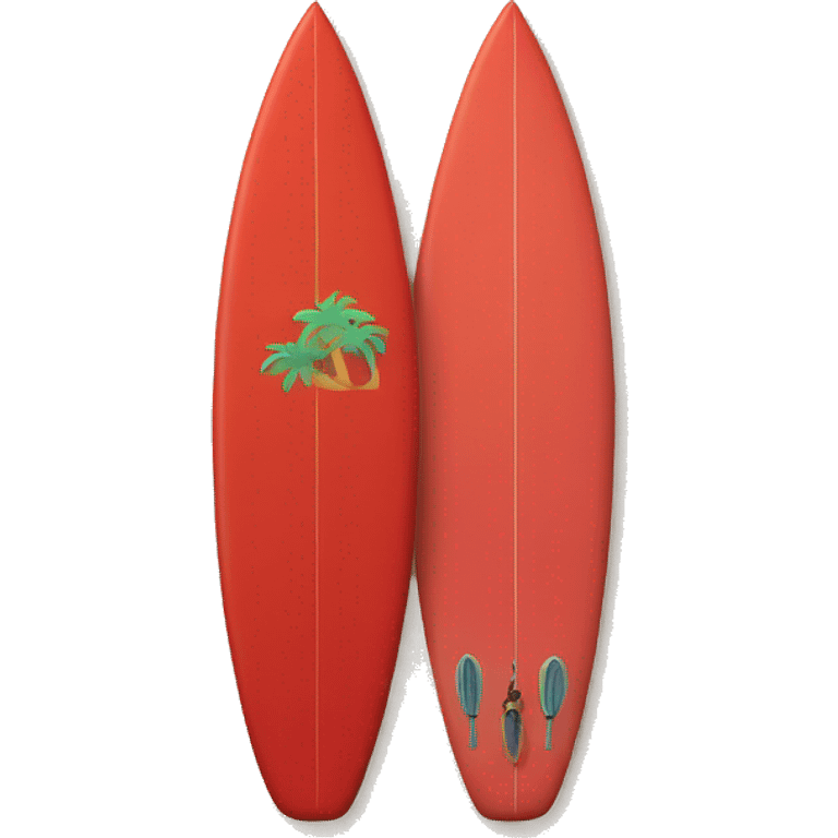 surfer on a red surfboard emoji