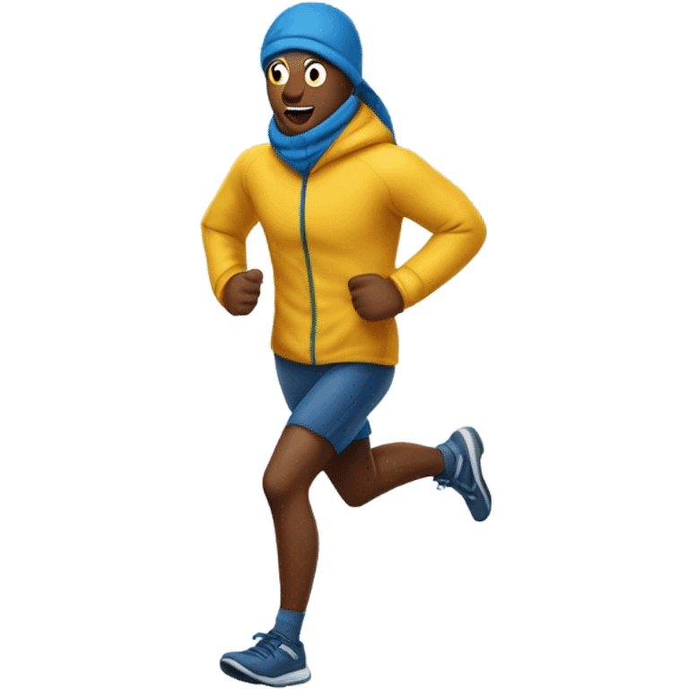 Freezing runner emoji