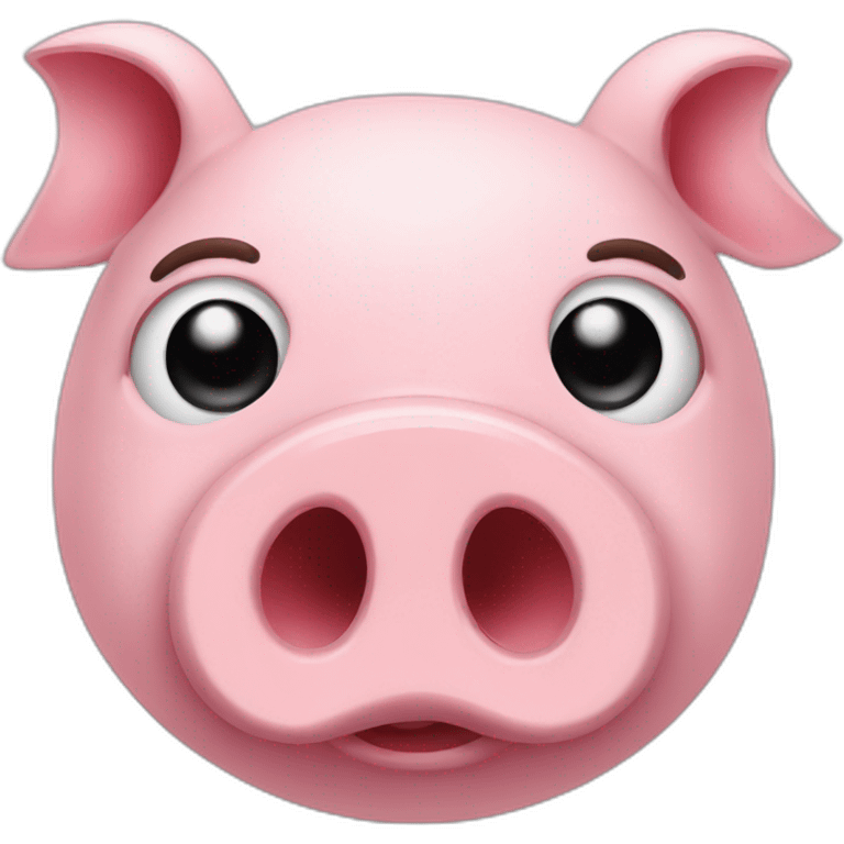 pig face with loudspeaker emoji