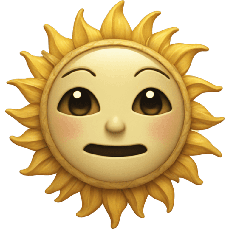 Vintage sun emoji