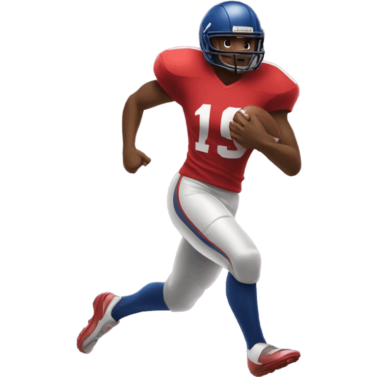 american football player scoring touchdown emoji