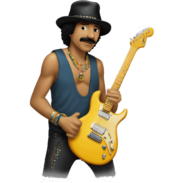 santana flexxing bands emoji