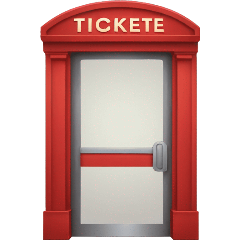 Red ticket entrance  emoji