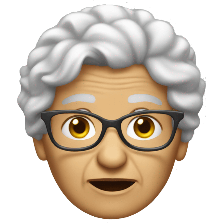 old granny rockstar emoji