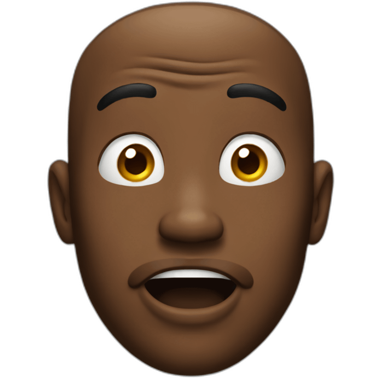 surprised black man emoji