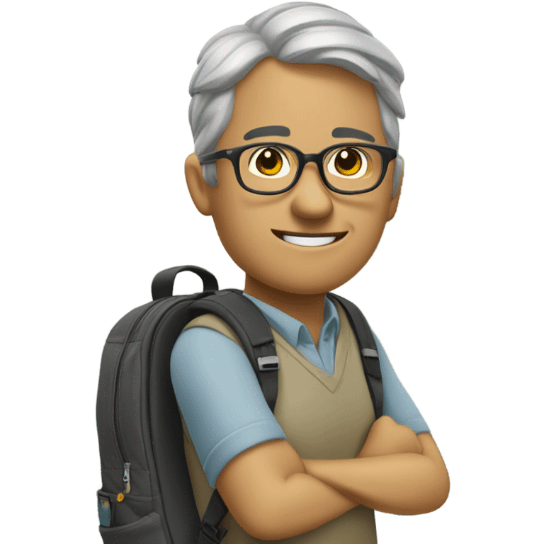 Teacher hitchhiking  emoji