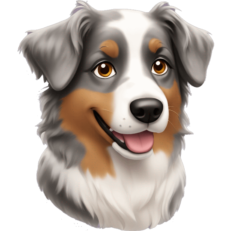 Australian Shepherd girl dog  emoji