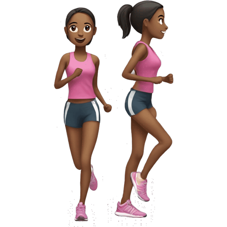 jogging girl emoji