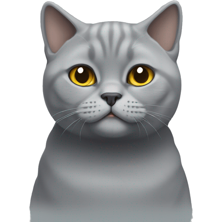 Grey British shorthair cat  emoji