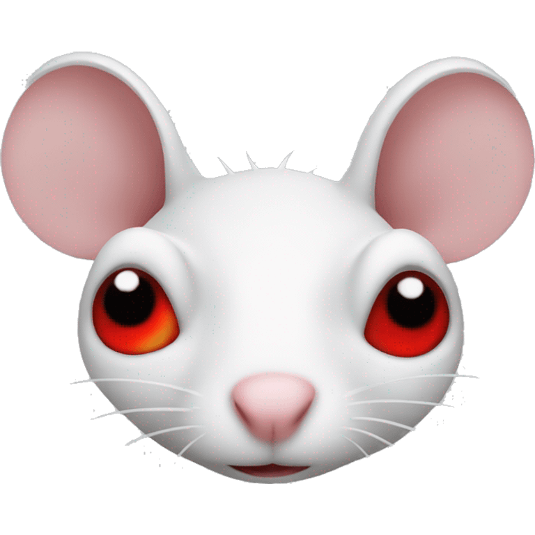 side white rat red eyes emoji