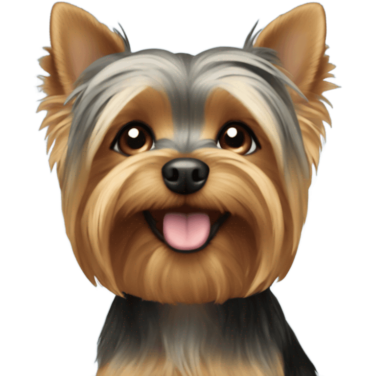 Cute Yorkie dog emoji