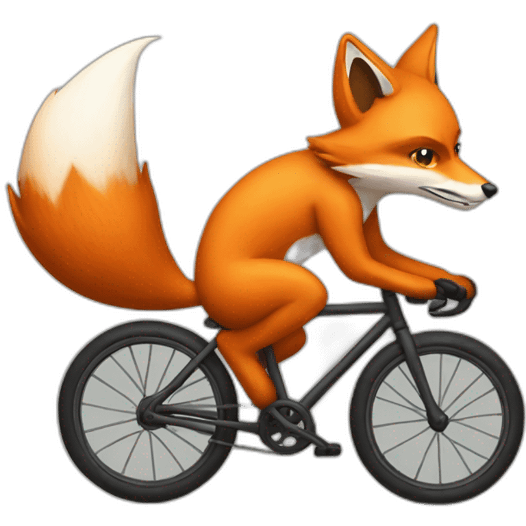 fox on the bike emoji