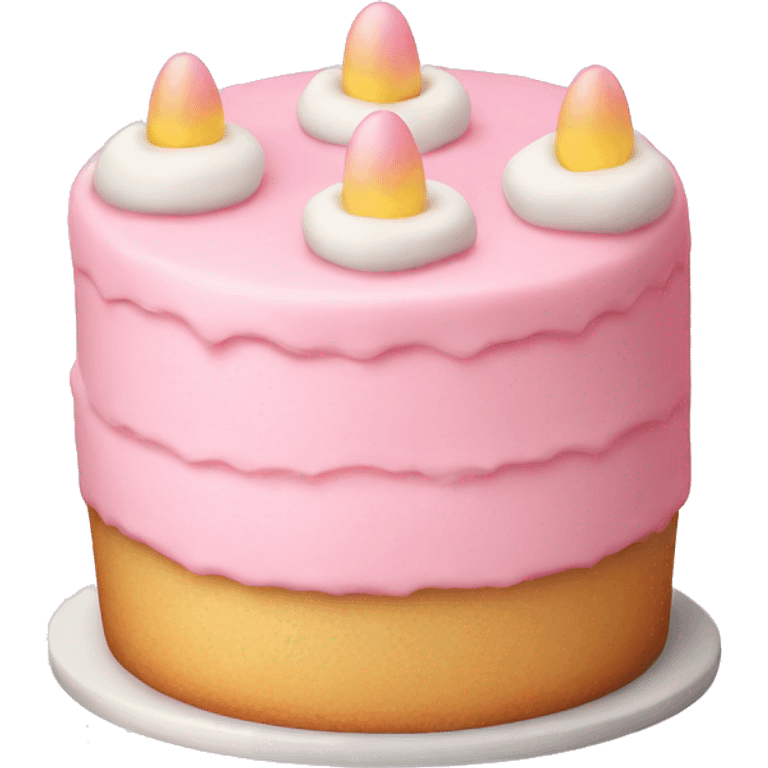 easter light pink cake emoji