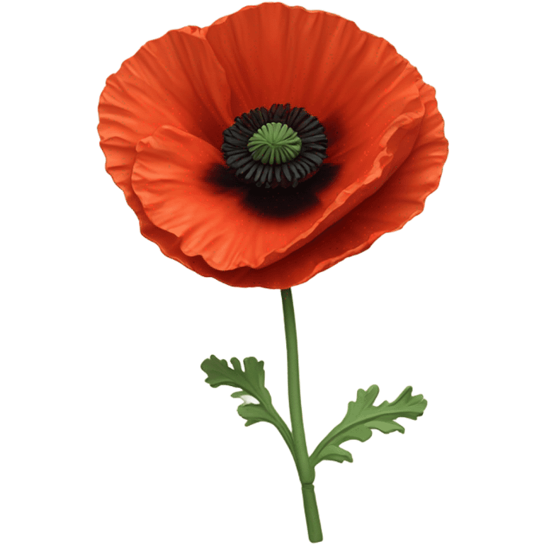 poppy flower emoji