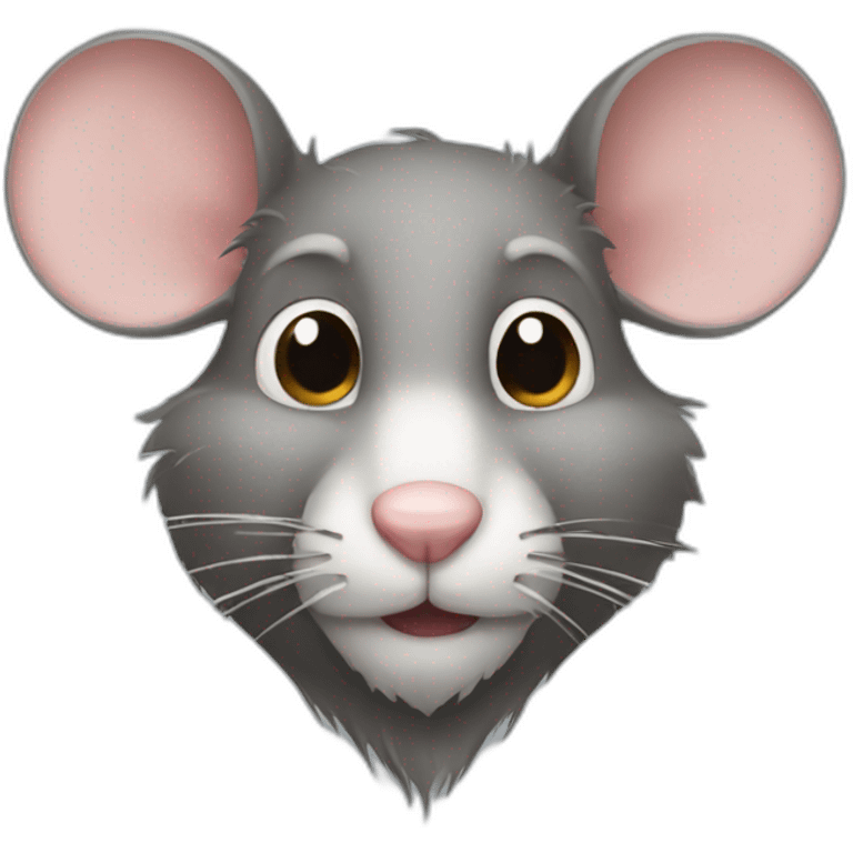 Mouse with a beard  emoji