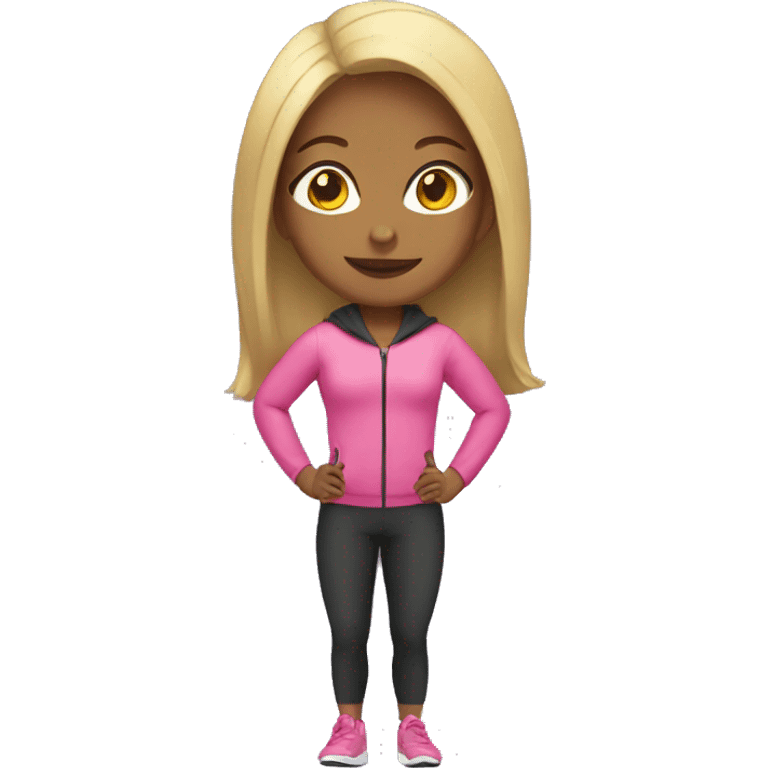 Girl wearing gym suit  emoji