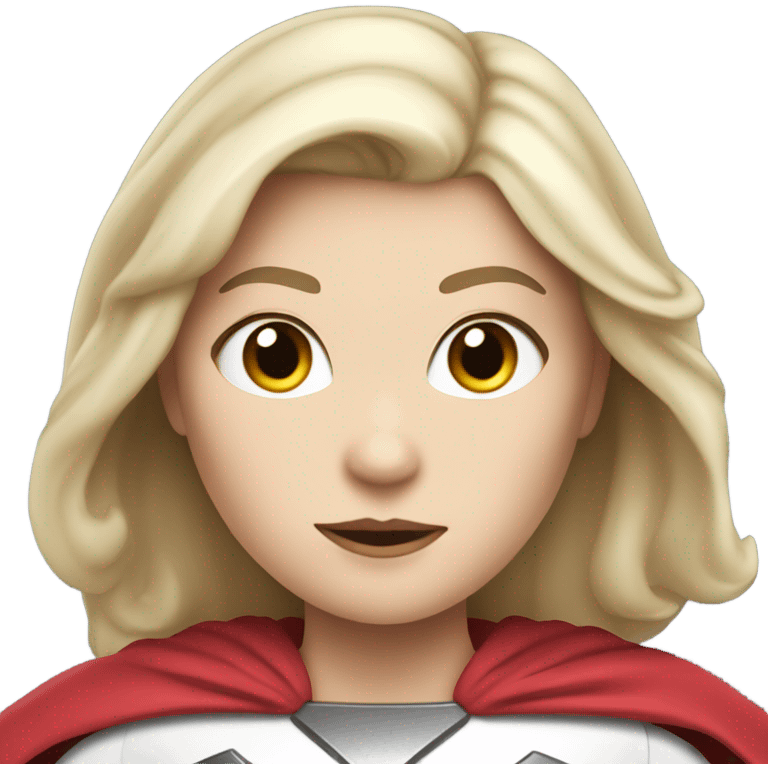 pale skin superwoman emoji